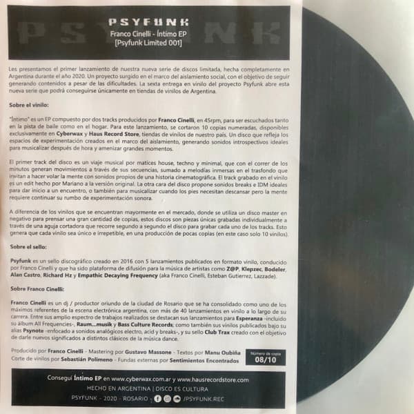 Franco Cinelli — Íntimo EP