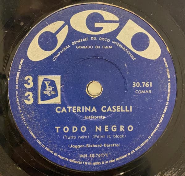 Caterina Caselli — Todo Negro