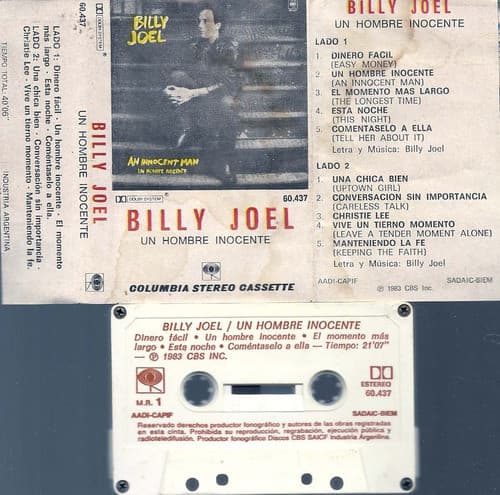 Billy Joel — Un Hombre Inocente = An Innocent Man
