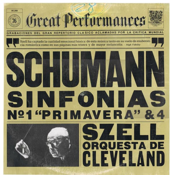 Schumann & Szell & Cleveland Orchestra — Symphonies Nos. 1 "Spring" & 4