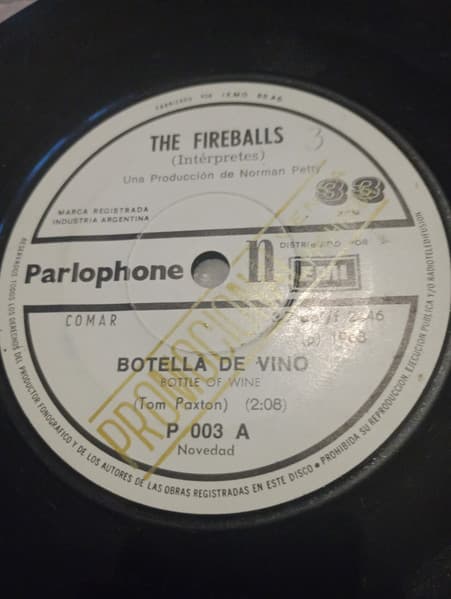 The Fireballs — Botella De Vino = Bottle Of Wine