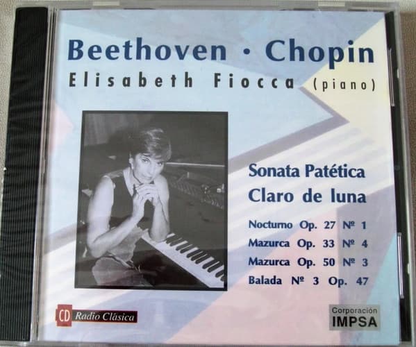 Beethoven & Chopin & Elisabeth Fiocca — Sonata Patética / Claro De Luna