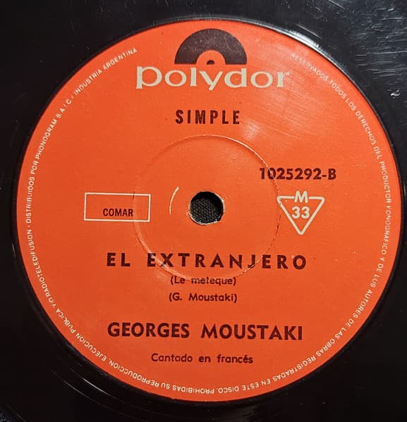 Georges Moustaki — El Extranjero