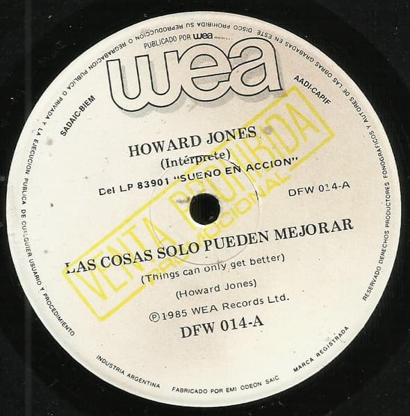 Howard Jones & Alphaville — Las Cosas Solo Pueden Mejorar / Por Siempre Joven