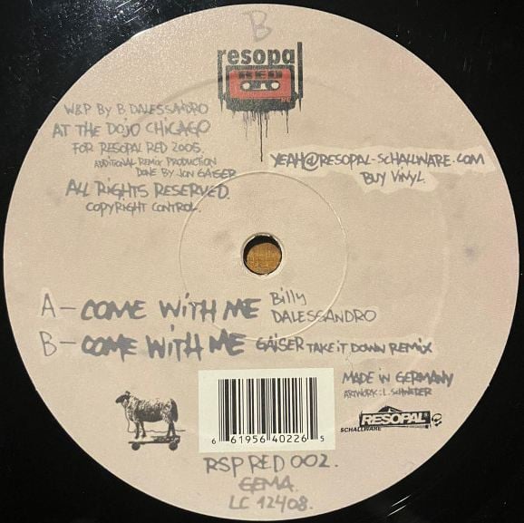 Billy Dalessandro – Come With Me