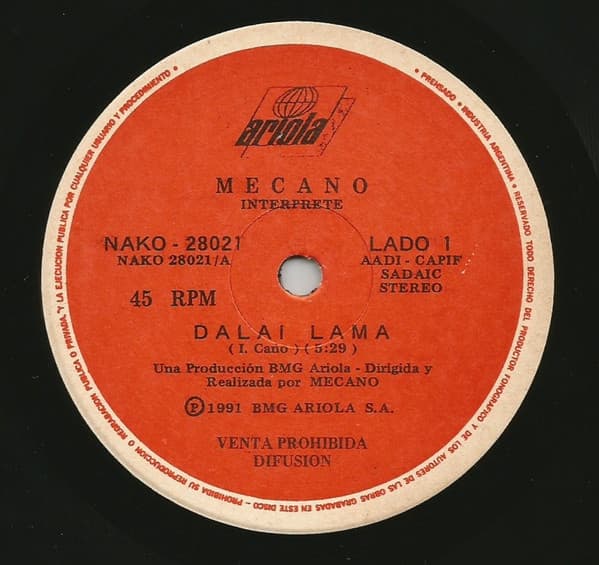 Mecano — Dalai Lama