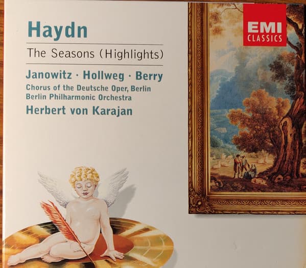 Haydn & Janowitz & Berry & Hollweg & Berliner Philharmoniker & Chor der Deutschen Oper Berlin & Herbert von Karajan — Die Jahreszeiten • The Seasons • Les Saisons (Auztüge/Extracts/Estraits)