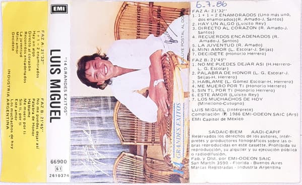 Luis Miguel — 14 Grandes Éxitos
