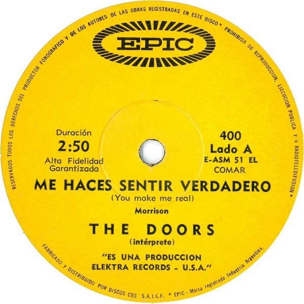 The Doors — Me Haces Sentir Verdadero (You Make Me Real)