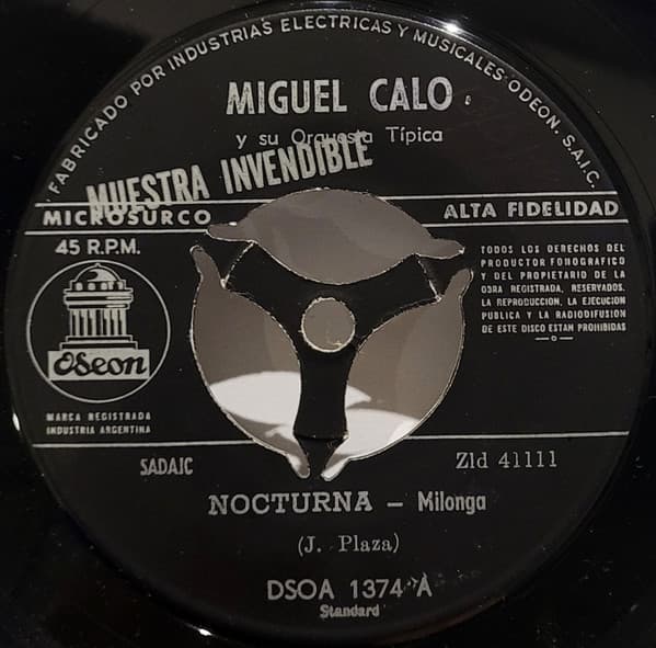 Miguel Caló Y Su Orquesta Típica — Nocturna / Volvio Una Noche