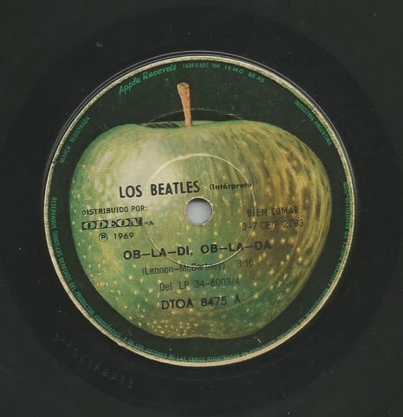 Los Beatles — Ob-La-Di, Ob-La Da / Guitarra, Vas A Llorar = While My Guitar Gently Weeps