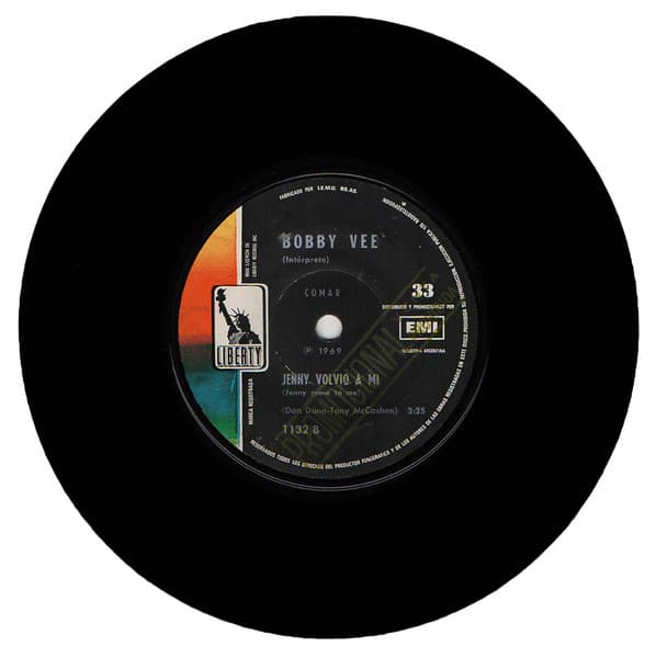 Bobby Vee — Jenny Volvió A Mí = Jenny Came To Me / Ella No Vive Más Aquí = She Doesn't Live Here Anymore