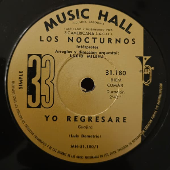 Los Nocturnos — Yo Regresaré / Tu Insensatez