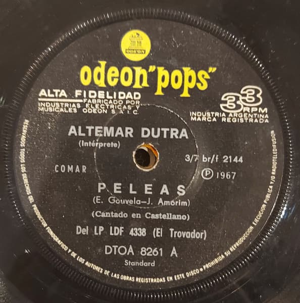 Altemar Dutra — Peleas / tres Palabras