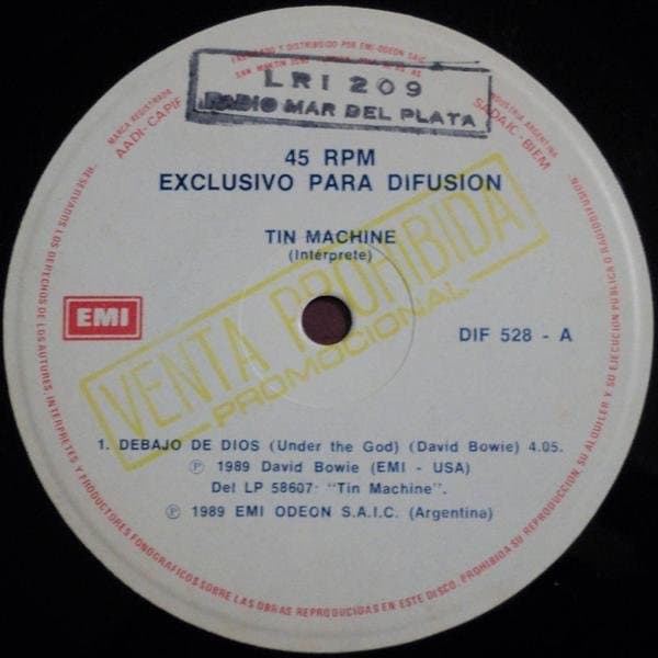 Tin Machine & Great White — Debajo De Dios = Under The God / Una Vez Golpeado, Doblemente Avergonzado = Once Bitten, Twice Shy