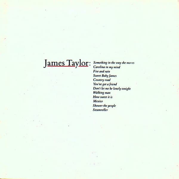 James Taylor — James Taylor's Greatest Hits = Grandes Exitos