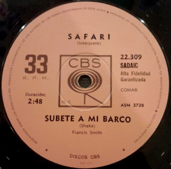 Safari — Coqueluche / Súbete A Mi Barco