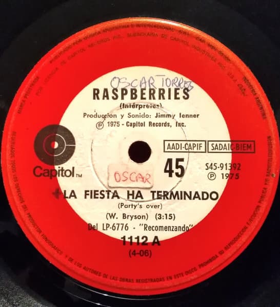 Raspberries — La Fiesta Ha Terminado