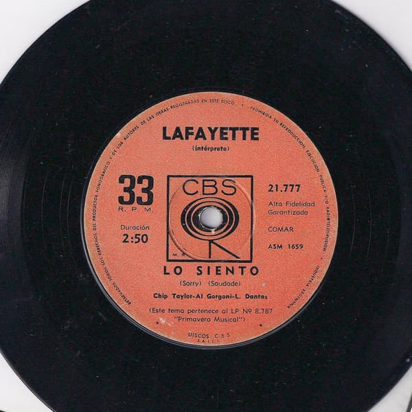 Lafayette — Lo Siento (Saudade) / Devuelveme (Devolva-me)