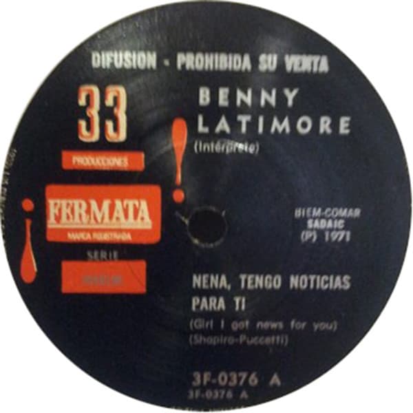 Benny Latimore — Girl I Got News For You / Ain't Gonna Cry No More