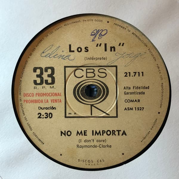 Los "In" — No Me Importa = I Don't Care