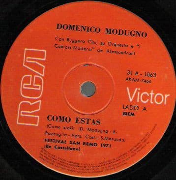 Domenico Modugno — Cómo Estás / La Jaula