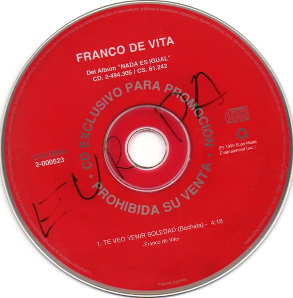 Franco De Vita — Te Veo Venir Soledad