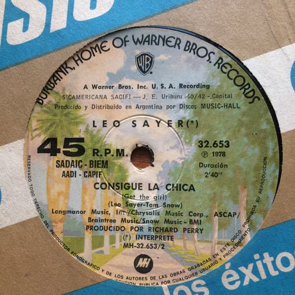Leo Sayer — Trueno En Mi Corazon / Consigue La Chica