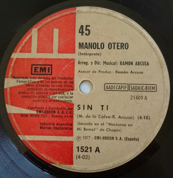 Manolo Otero — Sin Tí
