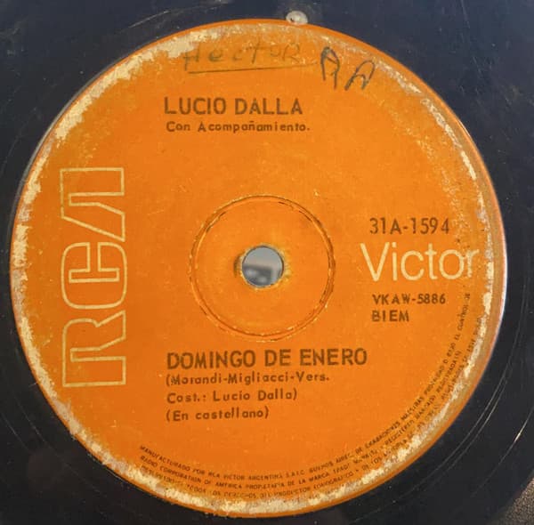 Lucio Dalla — Domingo De Enero / La Playa Nos Espera