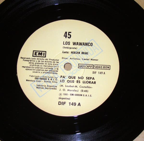 Los Wawanco — Pa Que No Sepa Lo Que Es Llorar / Que Te Lleva Que Te Lleva El Diablo