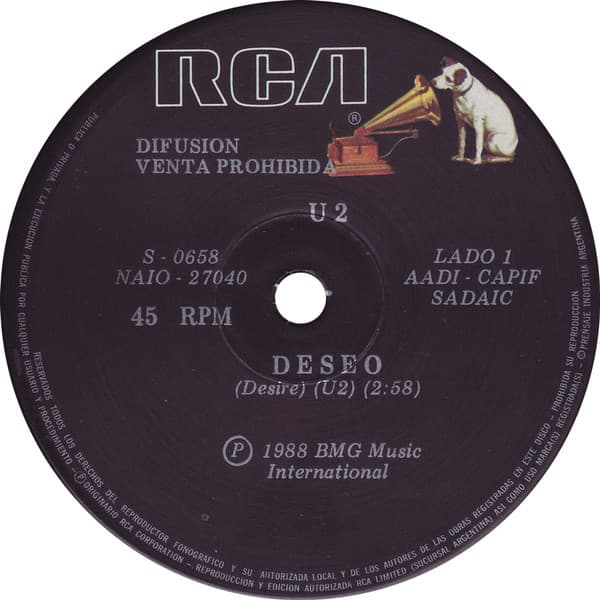 U2 — Deseo = Desire