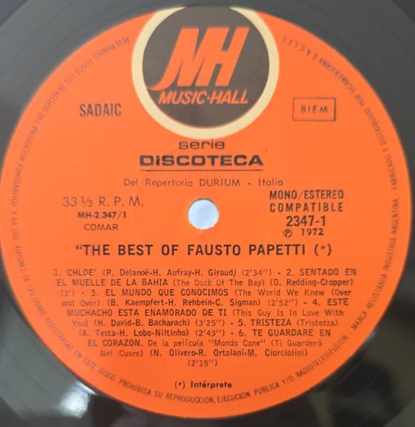 Fausto Papetti — The Best Of Fausto Papetti Sax