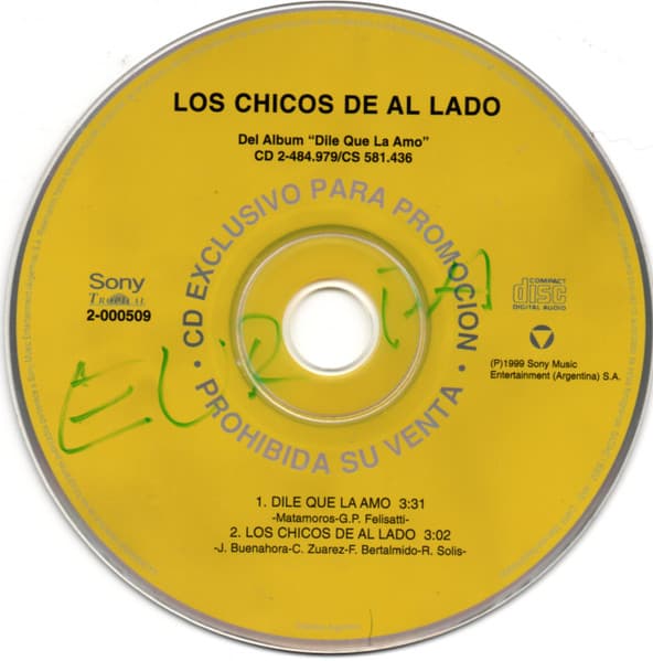 Los Chicos De Al Lado — Dile Que La Amo / Los Chicos De Al Lado