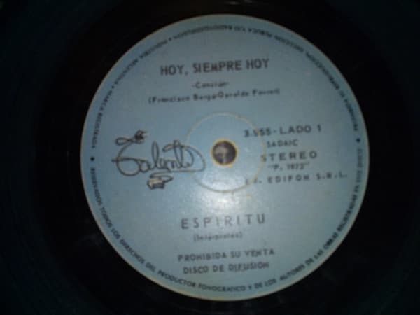 Espiritu — Hoy, Siempre Hoy / Soy La Noche