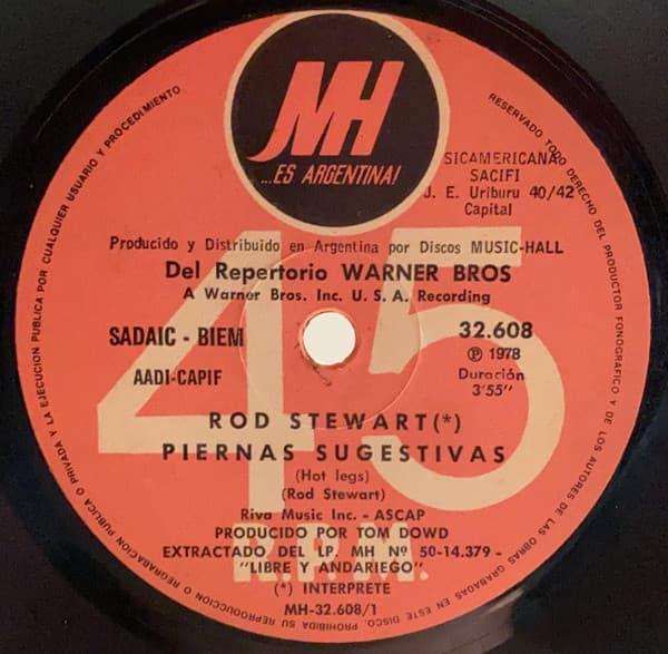 Rod Stewart — Piernas Sugestivas / Ests Loca
