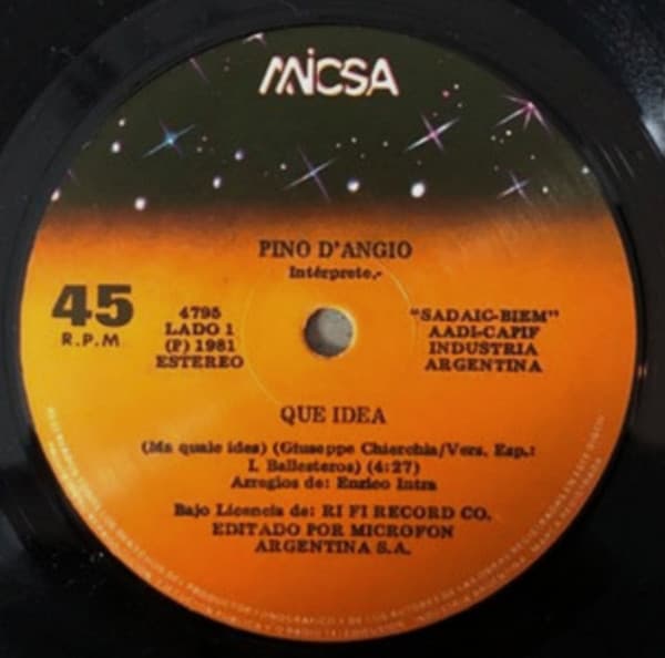 Pino D'Angiò — Que Idea