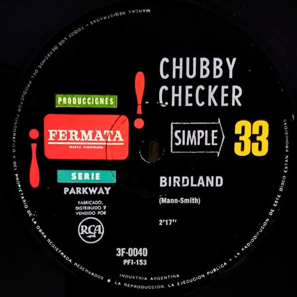 Chubby Checker — Birdland