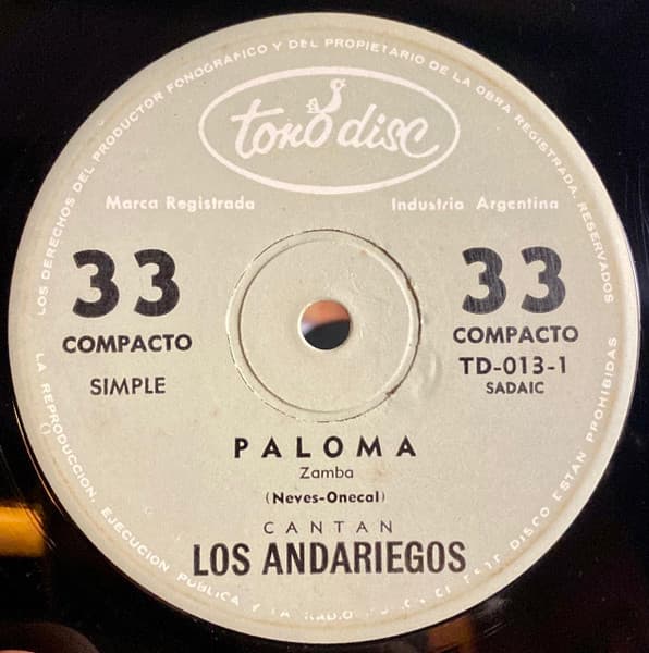 Los Andariegos — Paloma