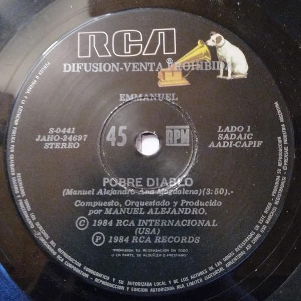 Emmanuel — Pobre Diablo / Hay Que Arrimar El Alma