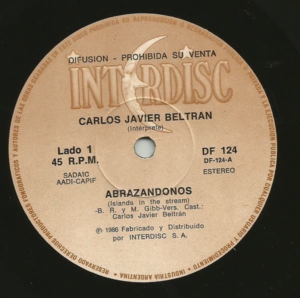 Carlos Javier Beltran — Abrazandonos / Dices Tu, Digo Yo