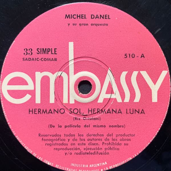 Michel Danel & Y Su Gran Orquestra — Hermano Sol,Hermana Luna