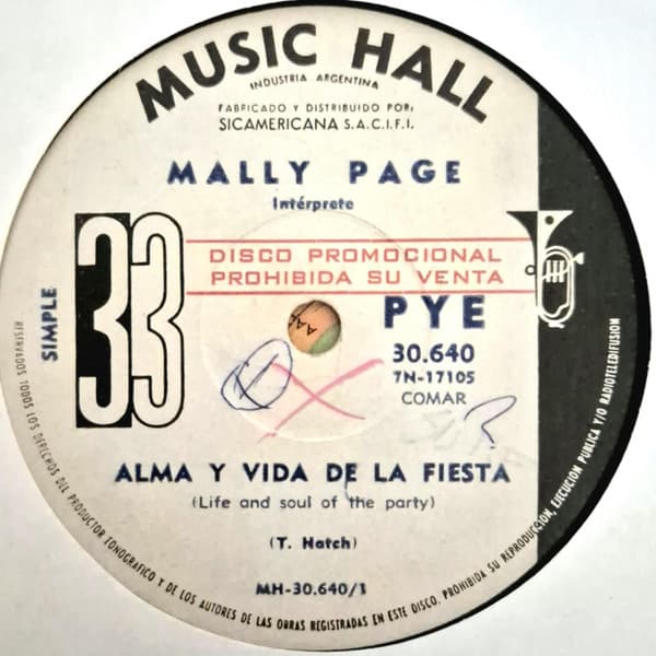Mally Page — Life And Soul Of The Party / You Can Be Wrong About Boys