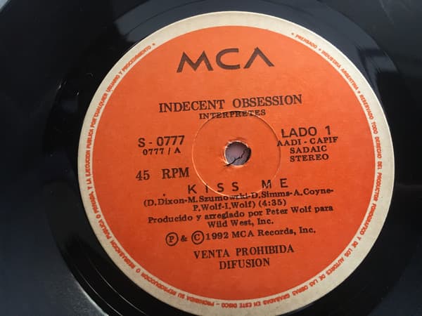 Indecent Obsession — Kiss Me