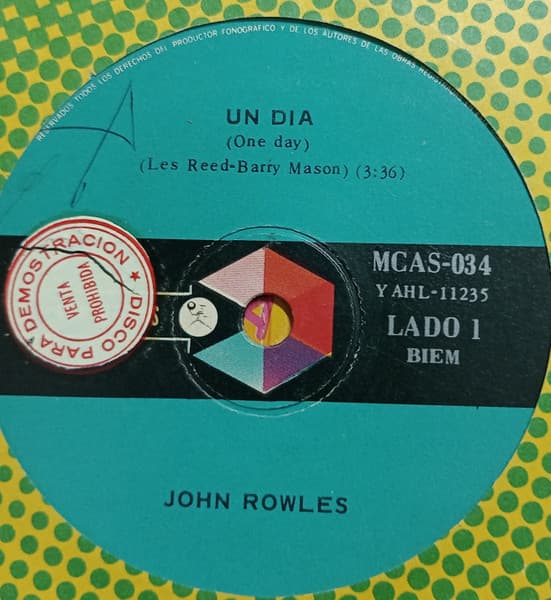 John Rowles — Un Dia = One Day