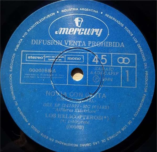 Los Helicópteros — Novia Con Guita / Radio - Televisor