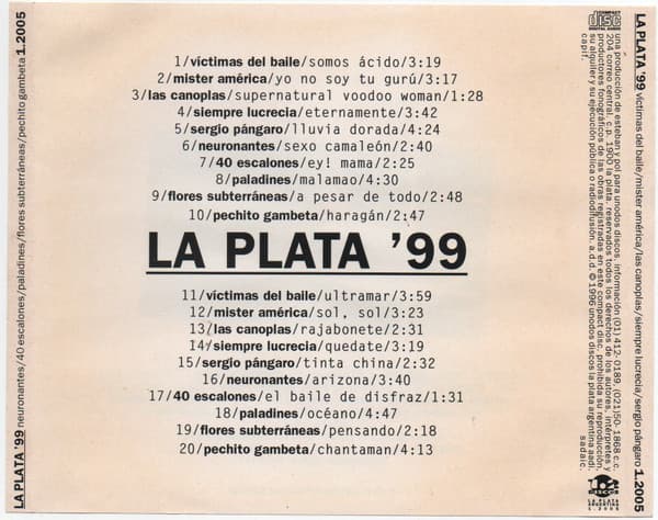 Various — La Plata '99