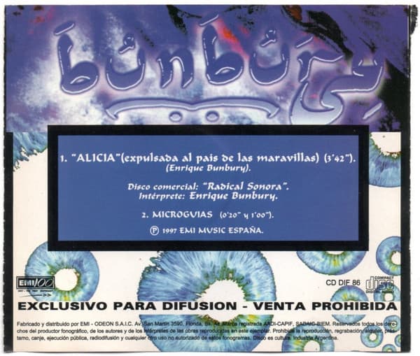 Bunbury — Alicia (Expulsada Al País De Las Maravillas)
