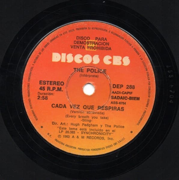 The Police — Cada Vez Que Respiras = Every Breath You Take