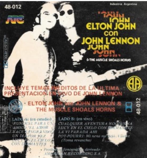 Elton John & John Lennon & The Muscle Shoals Horns — Elton John Con John Lennon & The Muscle Shoals Horns